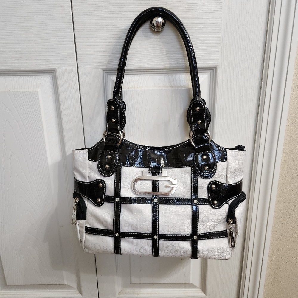 White and black bag.